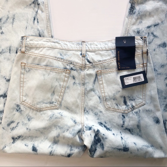NWT RAMY BROOK Distressed Acid Wash Elle Boyfriend Jeans Size 30 - Picture 3 of 10
